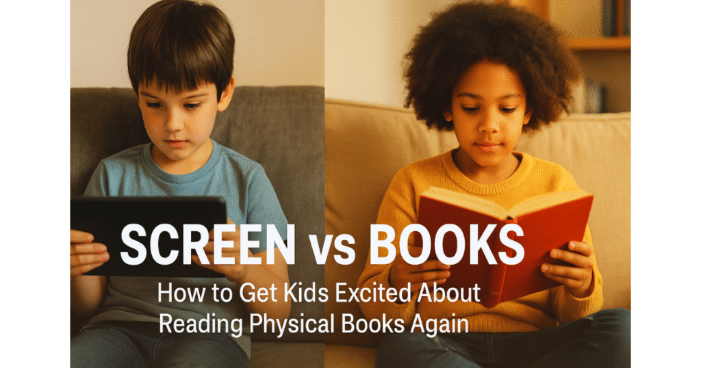 Screen Vs Books: How to Get Kids Excited About Reading Physical Books